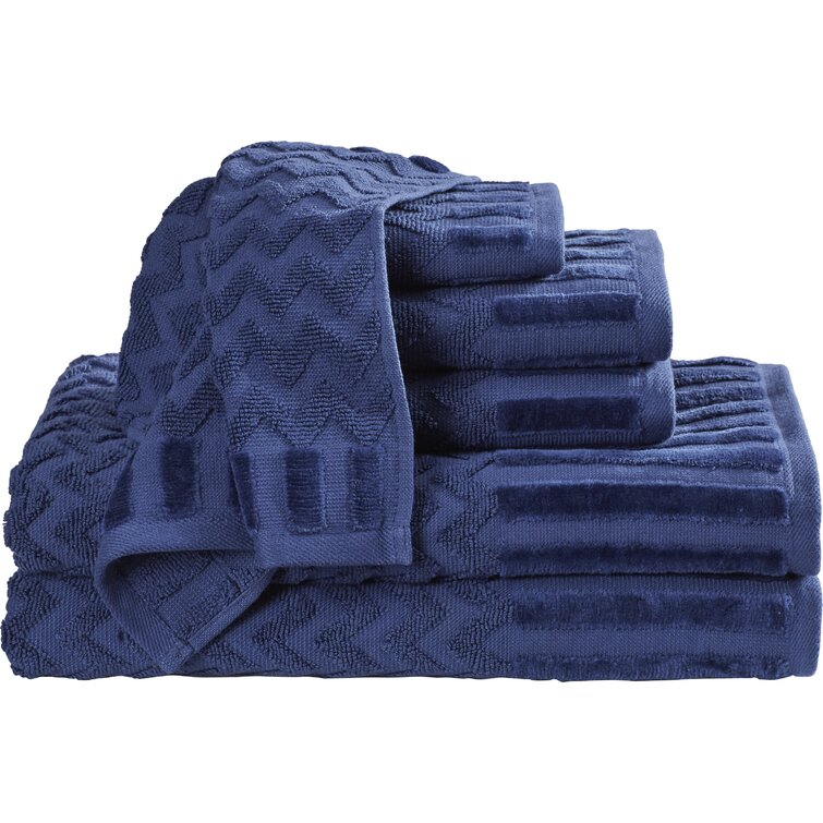 Navy blue decorative discount towels